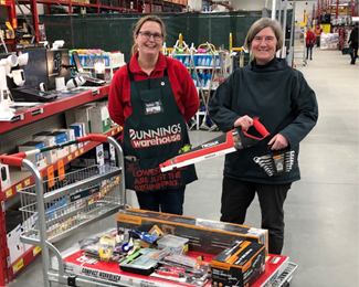 July 2020 - Bunnings Albury will donate all the tools needed to fit out the volunteer handyman’s workshop, ensuring Hilltop is maintained in top shape!