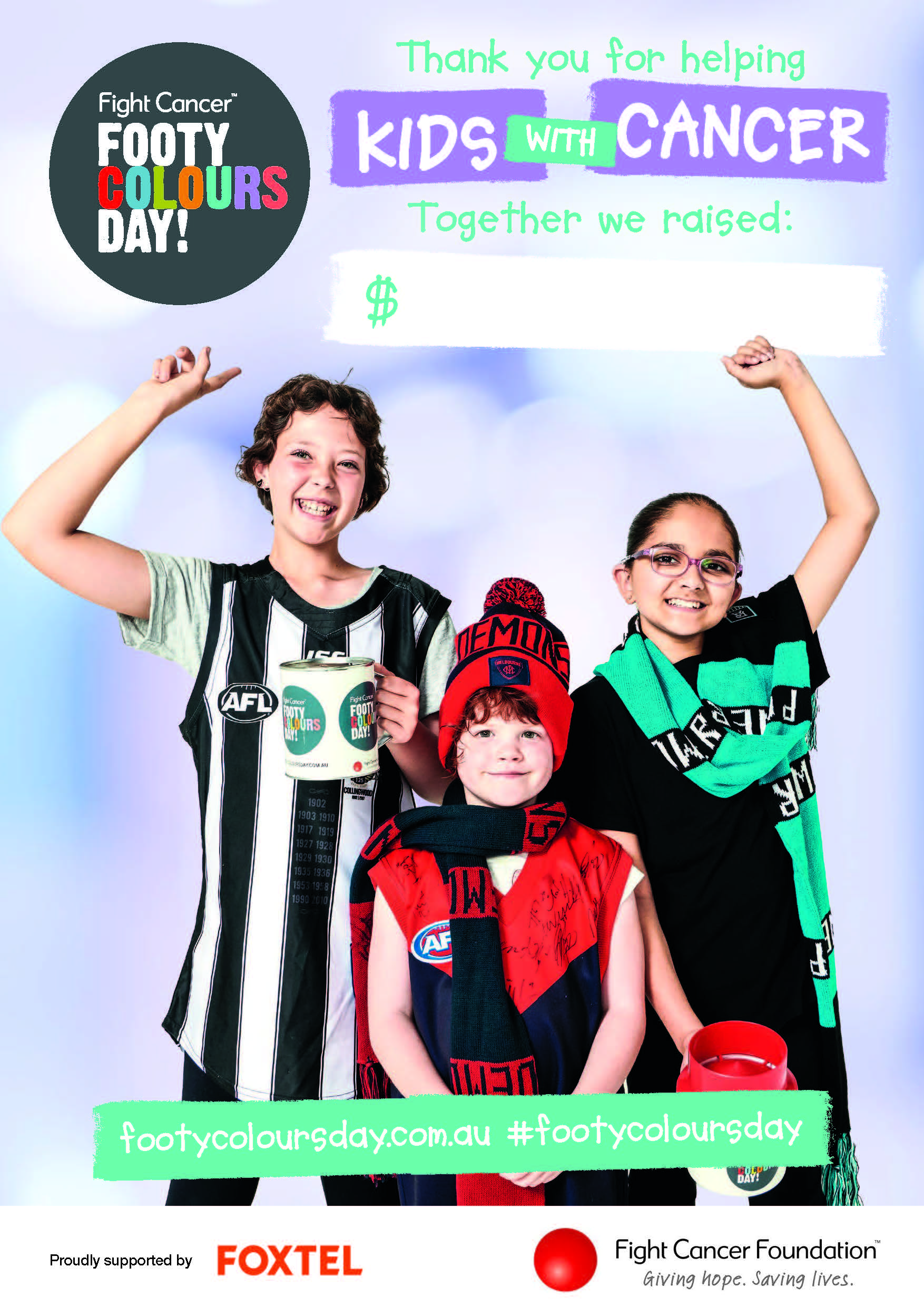 Fundraising Tips and Tools Footy Colours Day — free download