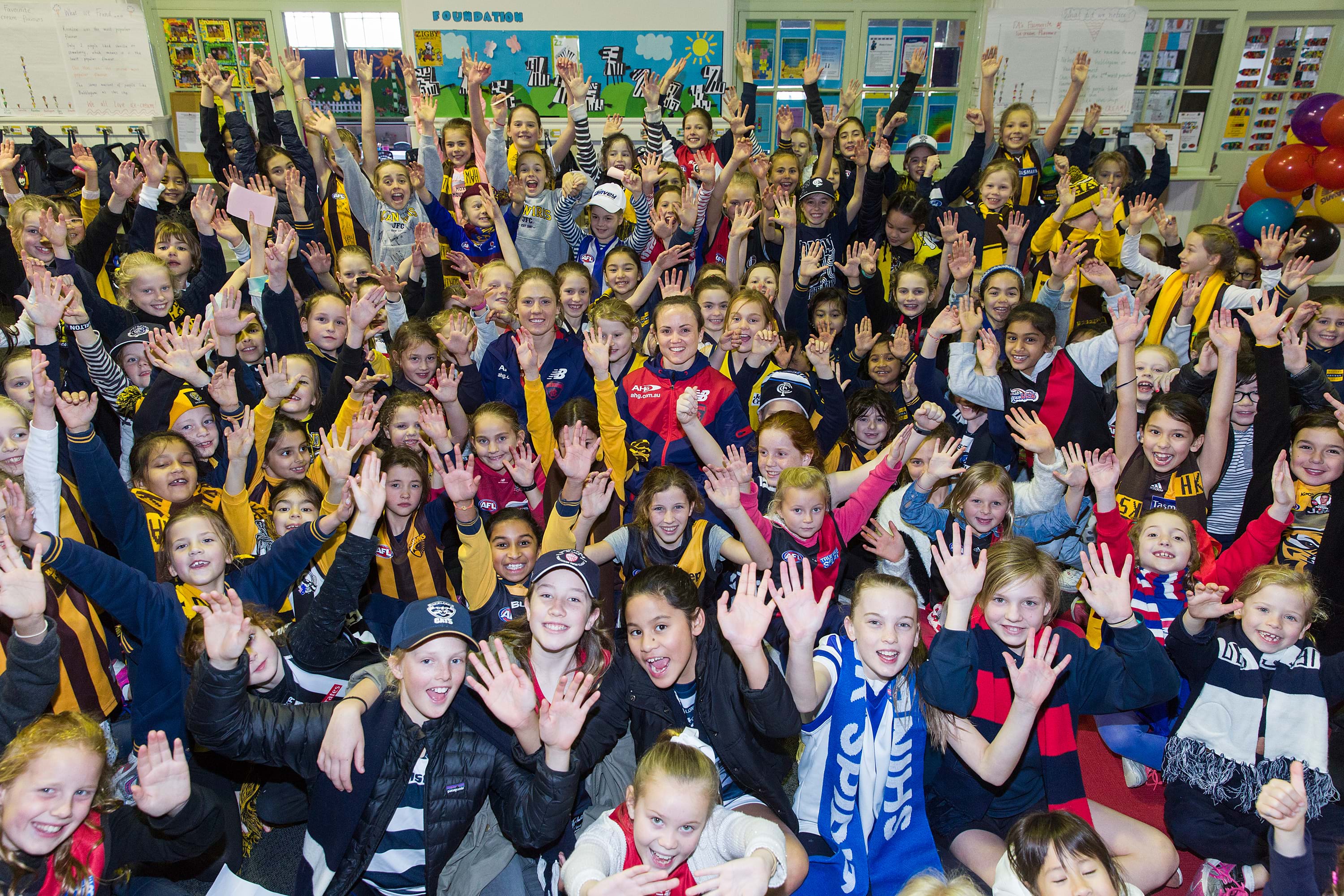 Malvern Central School celebrate Footy Colours Day