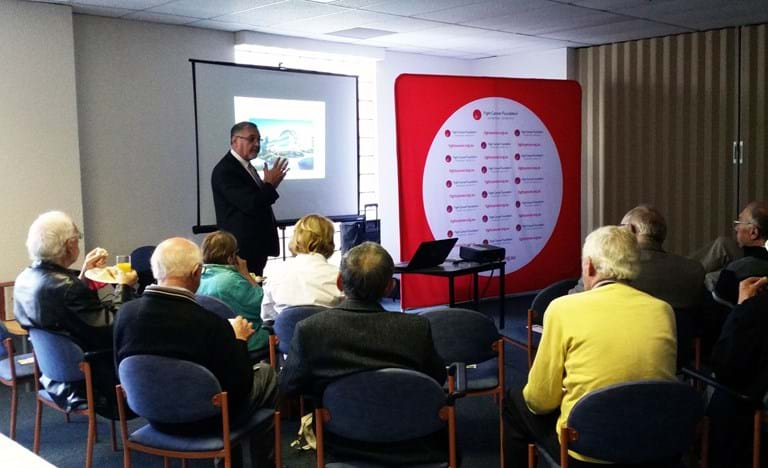 Fight Cancer Foundation Managing Director Eric Wright speaking to Rotary Club of Kew